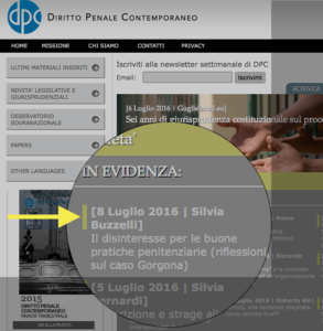 Penale contemporaneo
